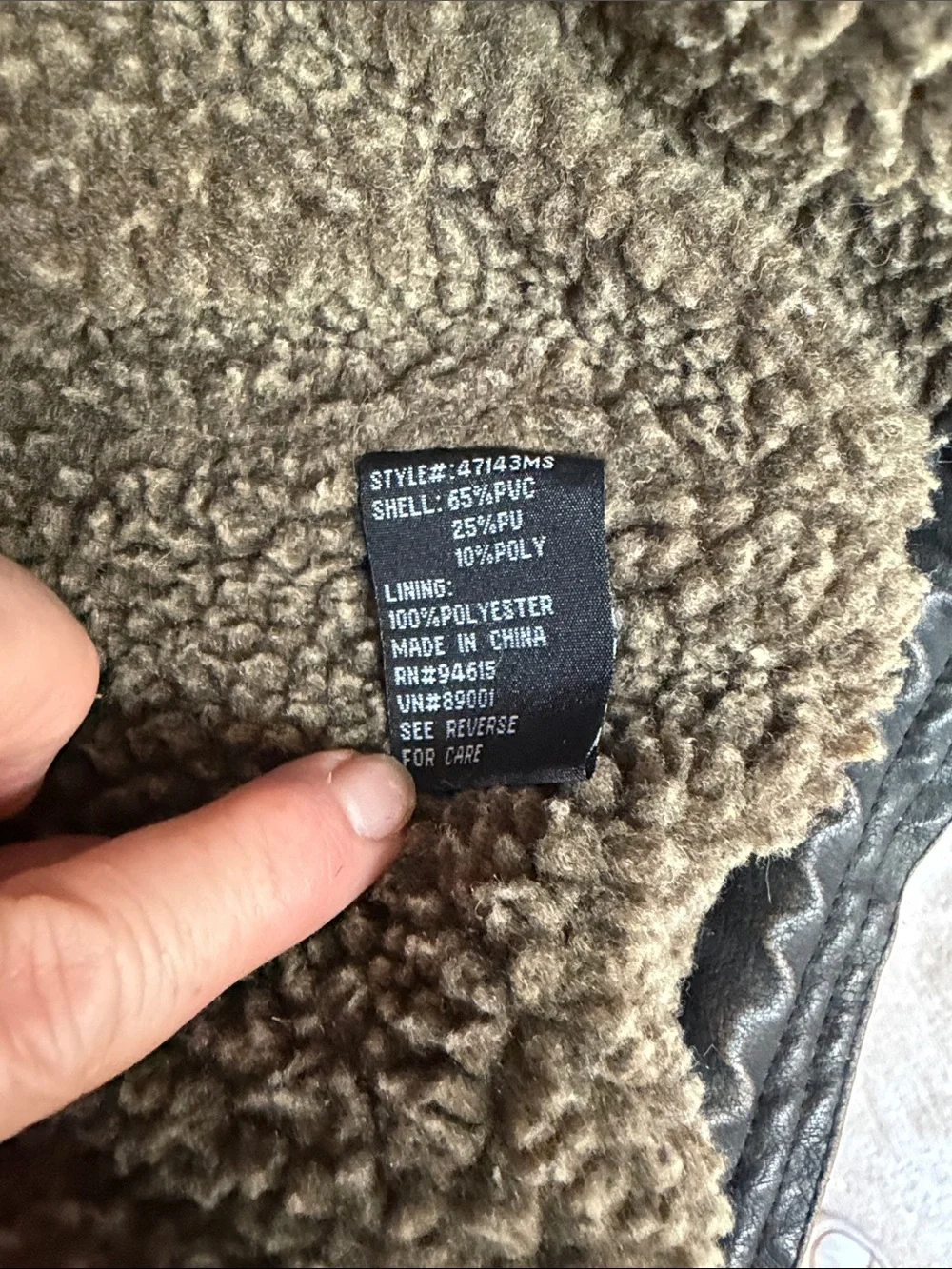 Hawke & Co Toddler Adventure Legends Faux Leather Sherpa Bomber Jacket 4T. *FLAW